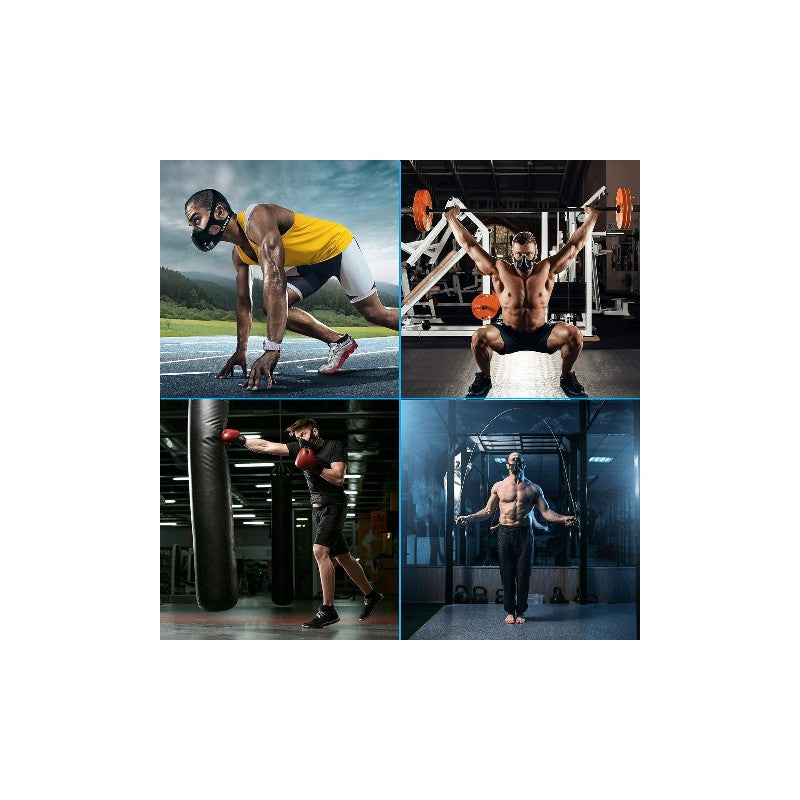 Training Mask Workout Breathing Mask for Men and Women - Adjustable Resistance Levels - Increase Lung Capacity and Endurance - Ideal for Jogging, Sports, Cycling, Fitness